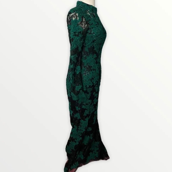 Alyce claudine green lace dress - Picture 5 of 10